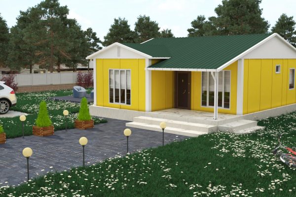68m Tek Katlı Prefabrik Konut